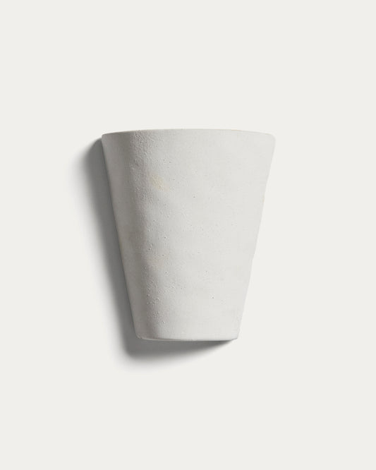 Aplic de paret Ceren de ceràmica blanc 21 cm