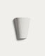 Aplique de pared Ceren de cerámica blanco 13 cm