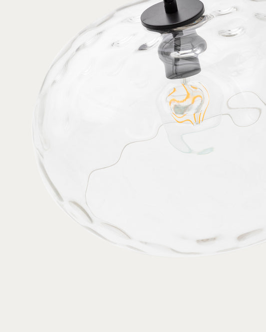 Lámpara de techo Balma de cristal transparente Ø 40 cm