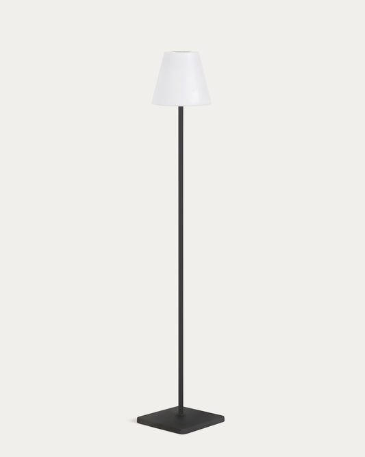 Lampadaire d'extérieure solaire Amaray en acier noir 120 cm