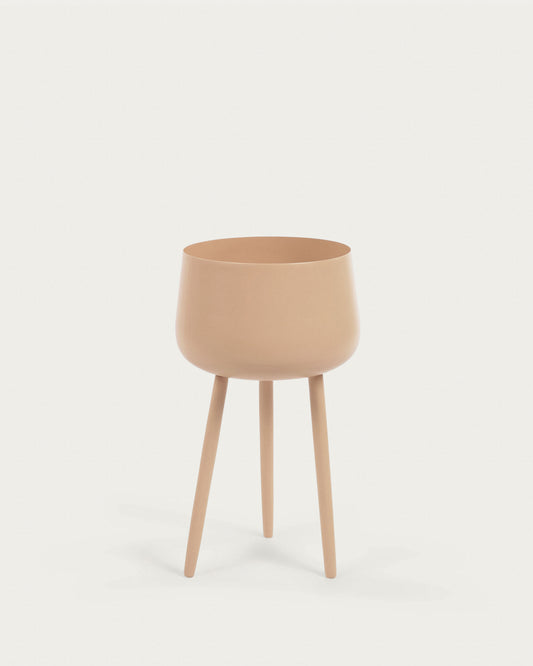 Macetero Apia de metal beige Ø 15 cm