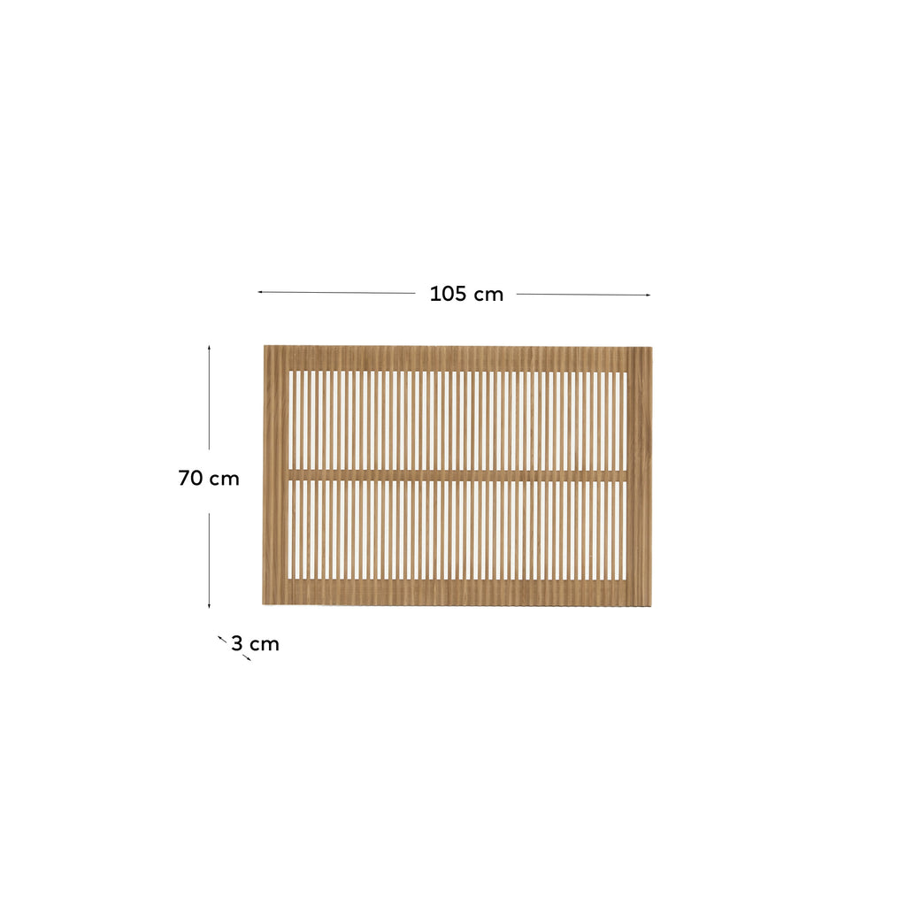 Capçal Beyla de fusta massissa de freixe per a llit de fins a 90 cm FSC 100%