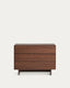 Cómoda Norlen 3 cajones de chapa de nogal FSC Mix Credit 101 x 75 cm