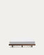 Base Norlen en placage de noyer avec finition foncée pour matelas de 180 x 200 cm FSC Mix Credit