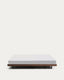 Base Norlen en placage de noyer avec finition foncée pour matelas de 180 x 200 cm FSC Mix Credit
