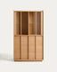 Vitrina Onix fusta massissa de roure i xapa de roure acabat to natural 100 x 170 cm FSC Mix Credit