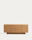 Aparador Norlen 4 puertas y 2 cajones de chapa de roble acabado tono natural FSC Mix Credit 194,5 x 78 cm