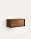 Mueble de baño Kenta de madera maciza de teca con acabado nogal 90 x 45 cm