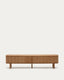 Mueble TV Mailen 2 puertas en chapa de fresno con acabado natural 200 x 50 cm
