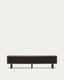Mueble TV Mailen 2 puertas en chapa de fresno con acabado oscuro 200 x 50 cm