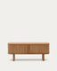 Mueble TV Mailen 2 puertas en chapa de fresno con acabado natural 120 x 50 cm