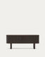 Mueble TV Mailen 2 puertas en chapa de fresno con acabado oscuro 120 x 50 cm