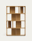 Set Litto de 6 estanterías modulares de chapa de roble 101 x 152 cm