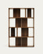 Set Litto de 6 estanterías modulares de chapa de nogal 101 x 152 cm