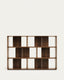 Conjunt Litto de 6 prestatgeries modulars de xapa de noguera 168 x 114 cm
