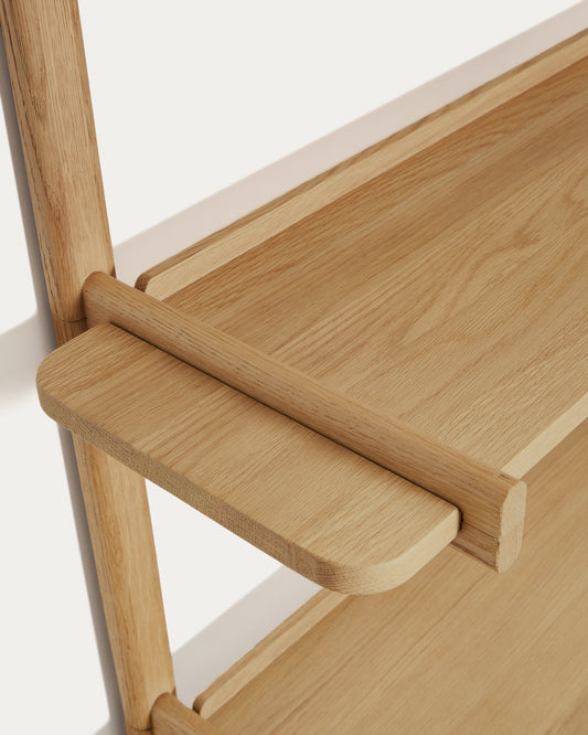 Étagère modulable Sitra 6 étagères en bois de chêne finition naturelle 90cm FSC Mix Credit