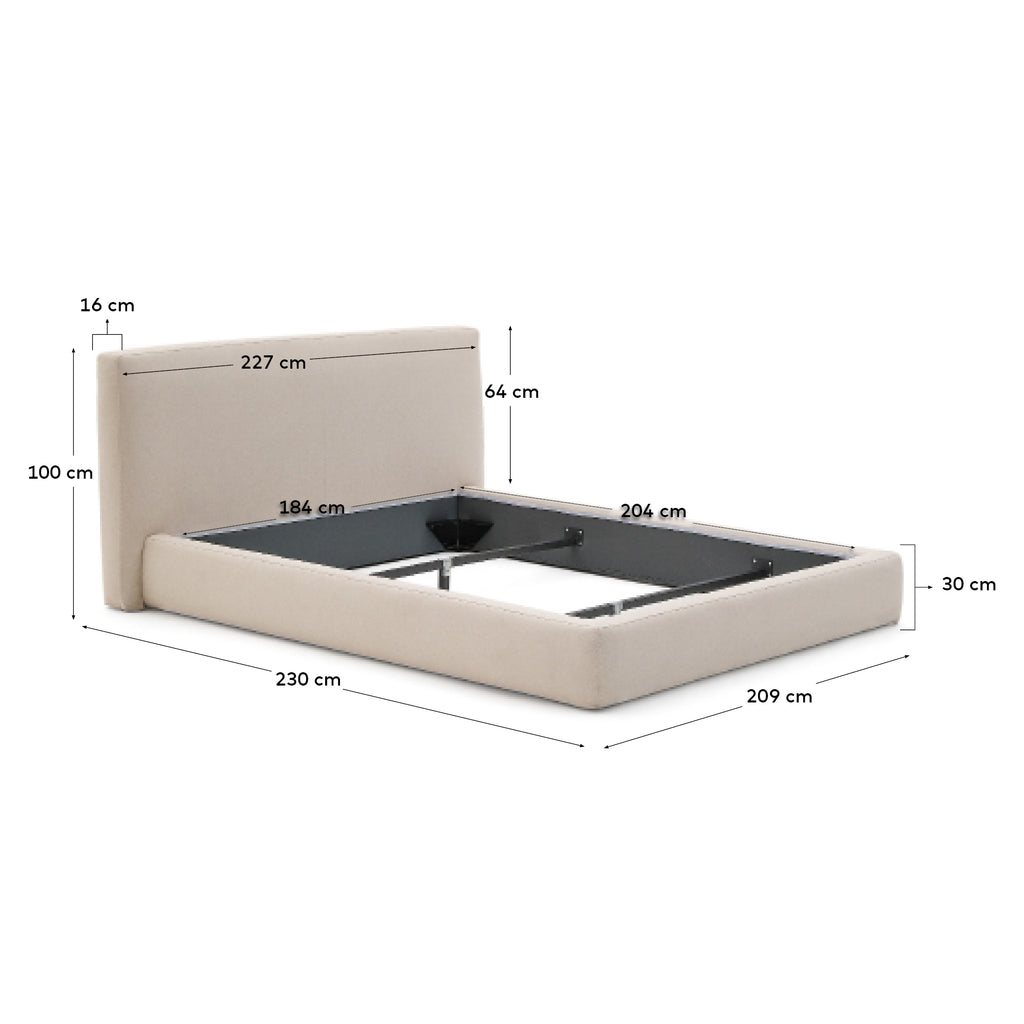 Llit desenfundable Blok cru per a matalàs de 180 x 200 cm FSC Mix Credit