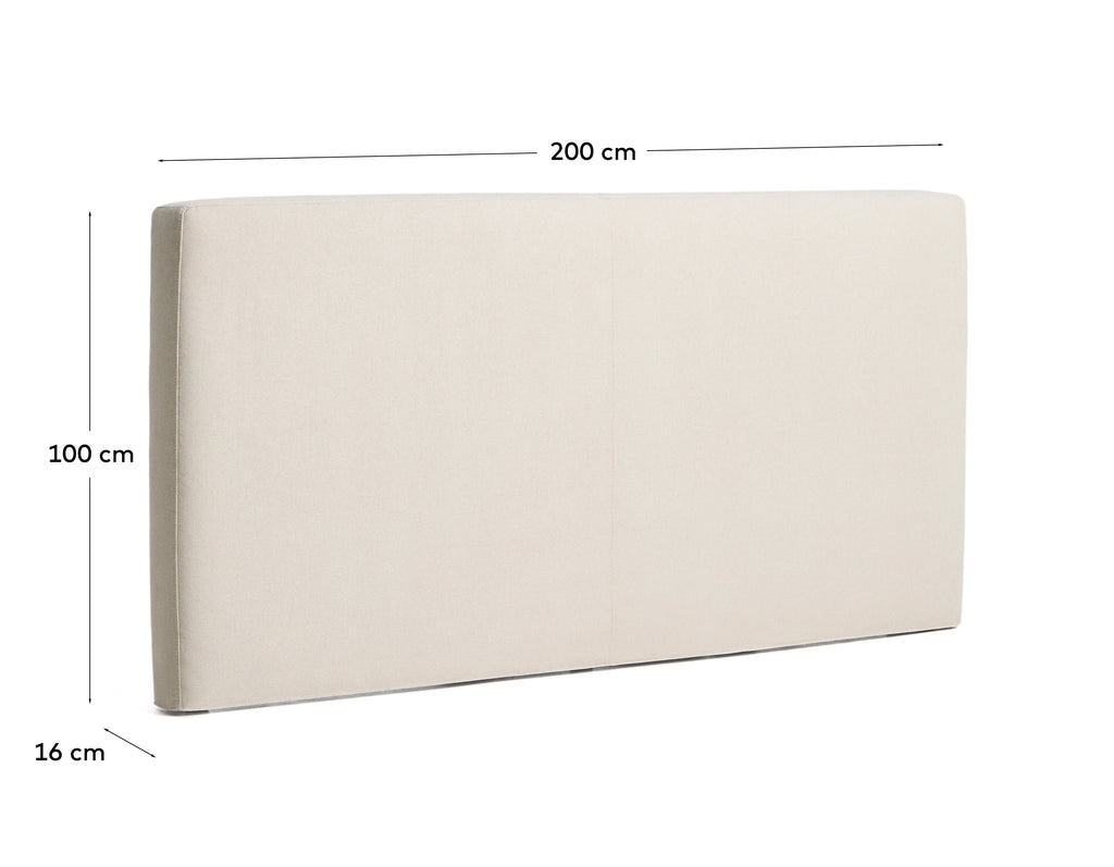 Cabecero desenfundable Blok crudo para cama de hasta 180 cm