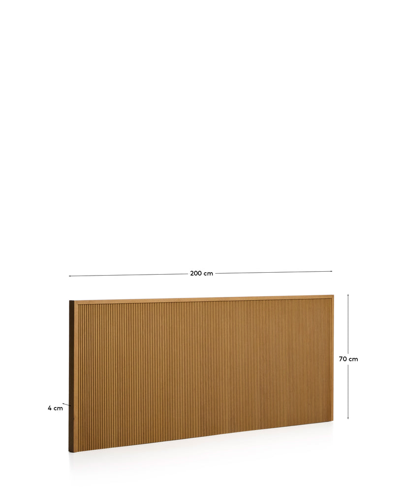 Capçal Helvine de xapa de roure per a llit de fins a 180 cm FSC™ 100%