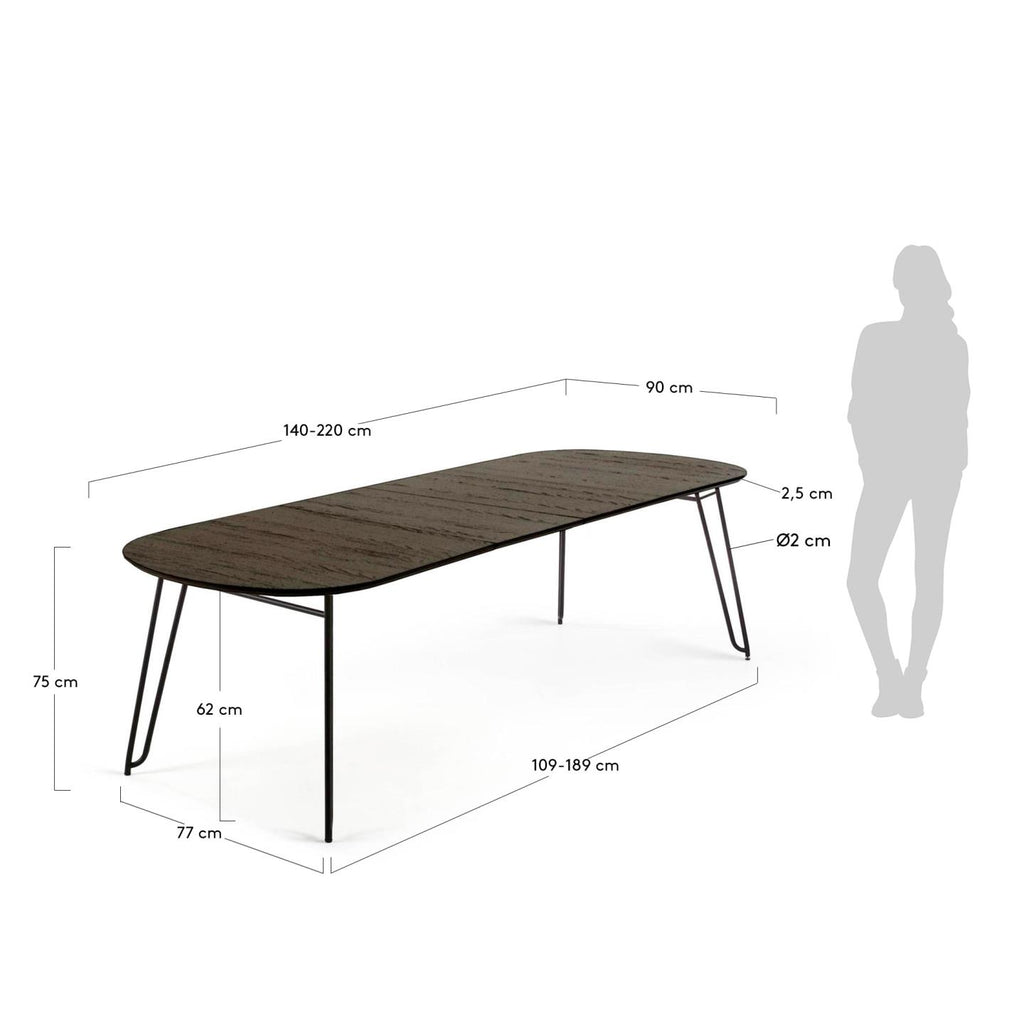 Taula extensible Milian 140 (220) x 90 cm