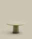 Mesa de centro Albanella de cemento con acabado verde brillante Ø85 cm