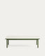 Table basse Maurina en acier galvanisé vert et céramique écrue 121 x 61 cm