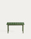 Table auxiliaire Maurina en acier galvanisé vert et céramique verte 81 x 51 cm