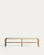 Banc Alipa en bois d’acacia et corde écrue 180 cm FSC 100 %