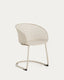 Chaise d’extérieur Tenaro en plastique avec structure en acier beige