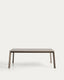 Table extensible Brela en aluminium taupe 205(287) x 100 cm