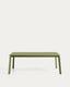 Table extensible Brela en aluminium vert 205(287) x 100 cm