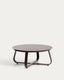 Table basse d’extérieur Tamaris en aluminium marron Ø 80 cm