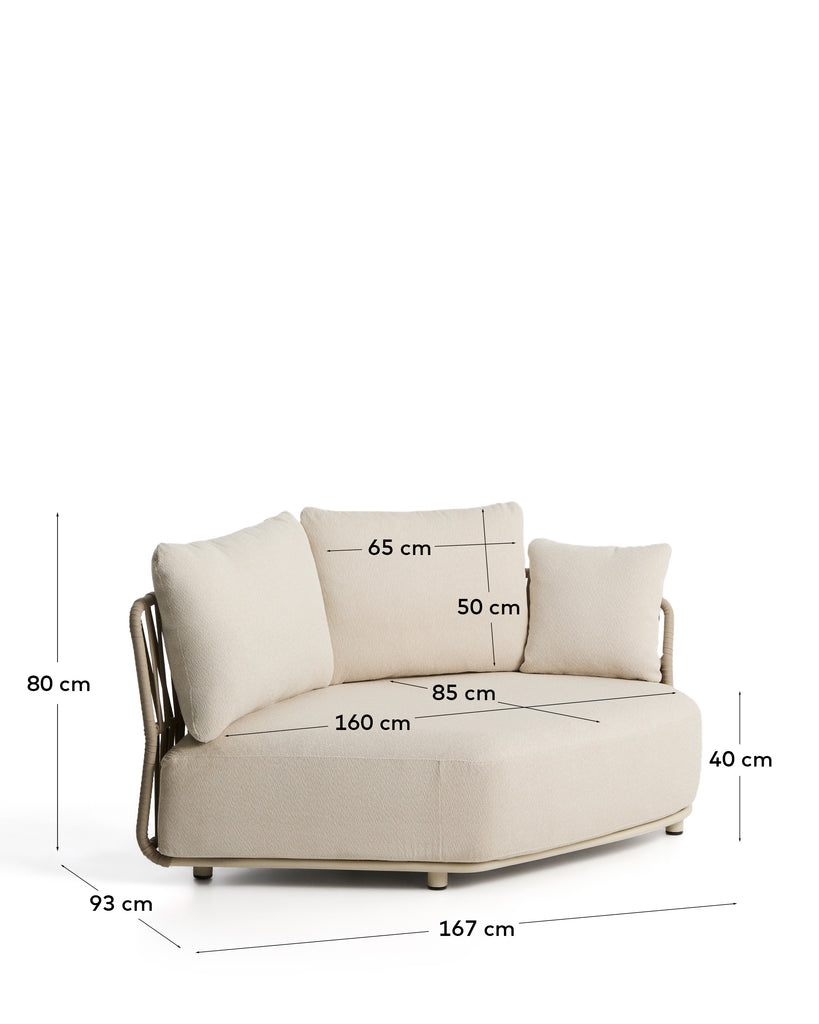 Mòdul corb Osani d'alumini cru i corda talp 167 cm