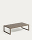 Mesa de centro 100% exterior Comova de aluminio verde 60 x 114 cm