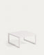 Table d'appoint Comova 100 % pour extérieur en aluminium blanc 60 x 60 cm