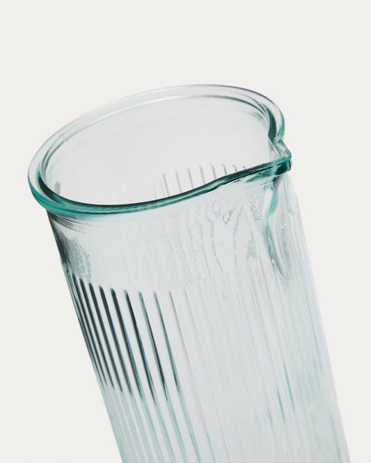 Jarra Milma de vidrio reciclado transparente