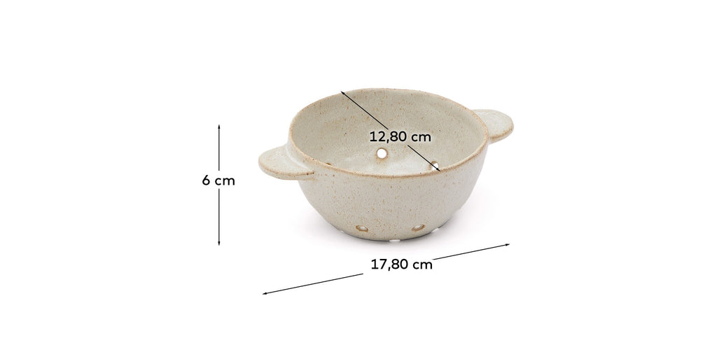 Passoire Zunel en céramique beige