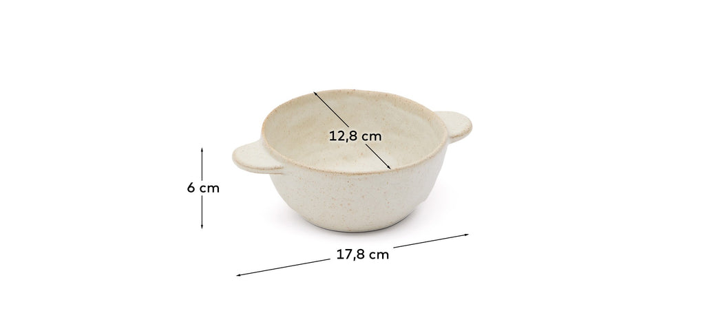 Bol en céramique beige Zunel