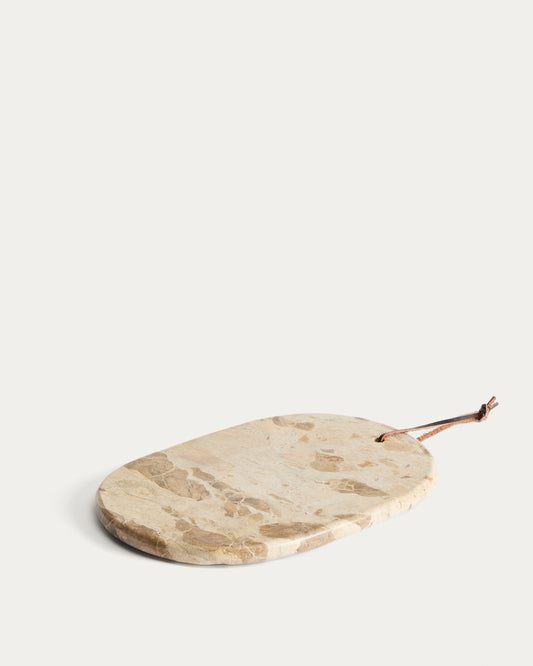 Bandeja Orlina de mármol beige 30 x 20 cm