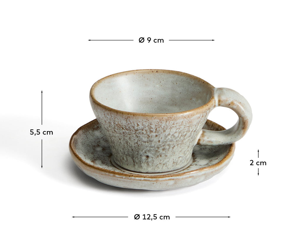 Taza Alenia de cerámica gris