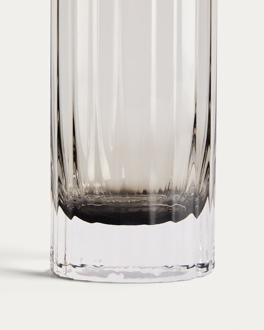 Vaso Clarien de vidrio gris 30 cl