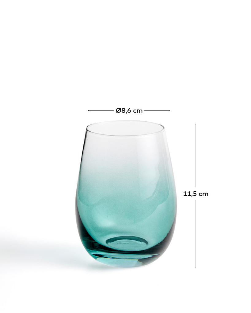 Verre Irides, ton bleu 42 cl