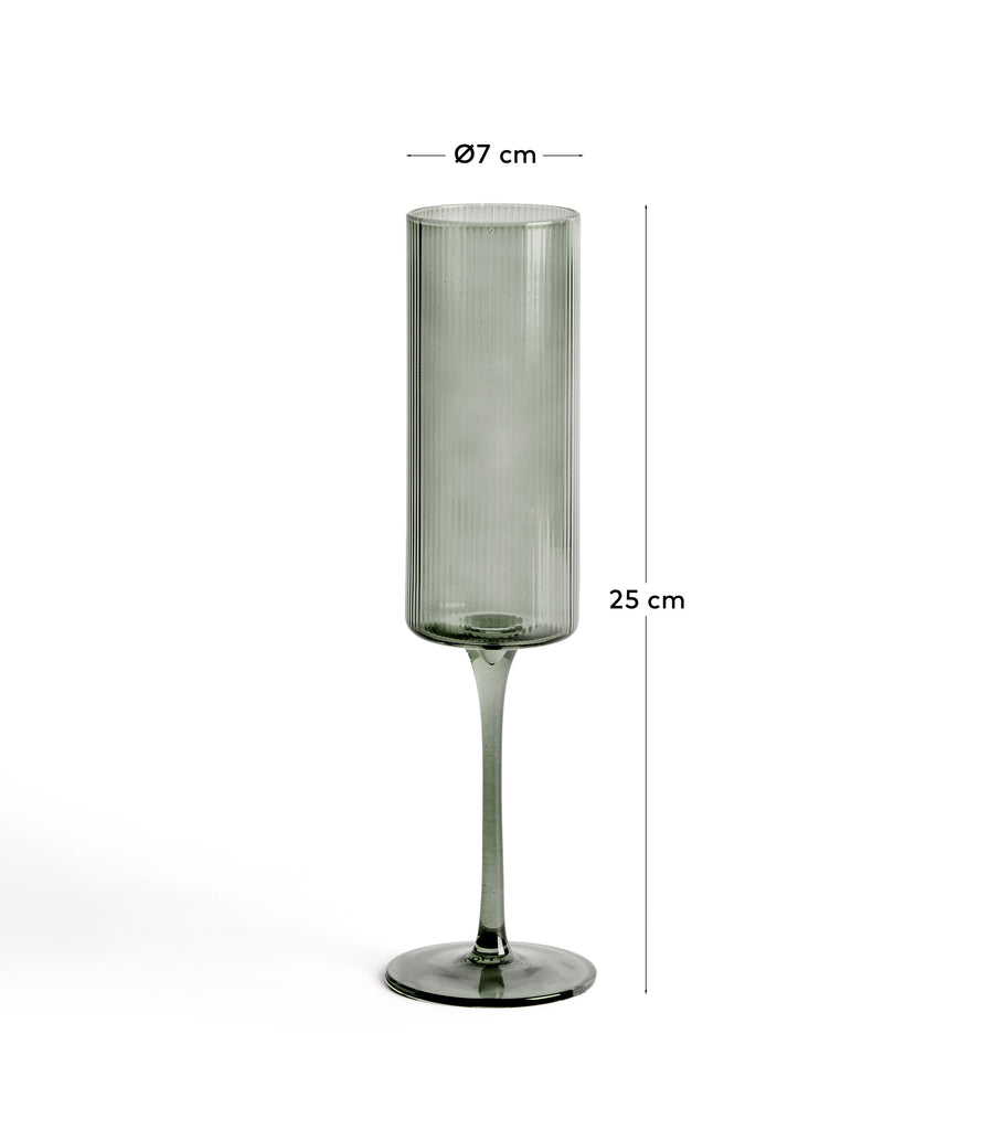Copa de cava Eluria de vidre verd 24,5 cl