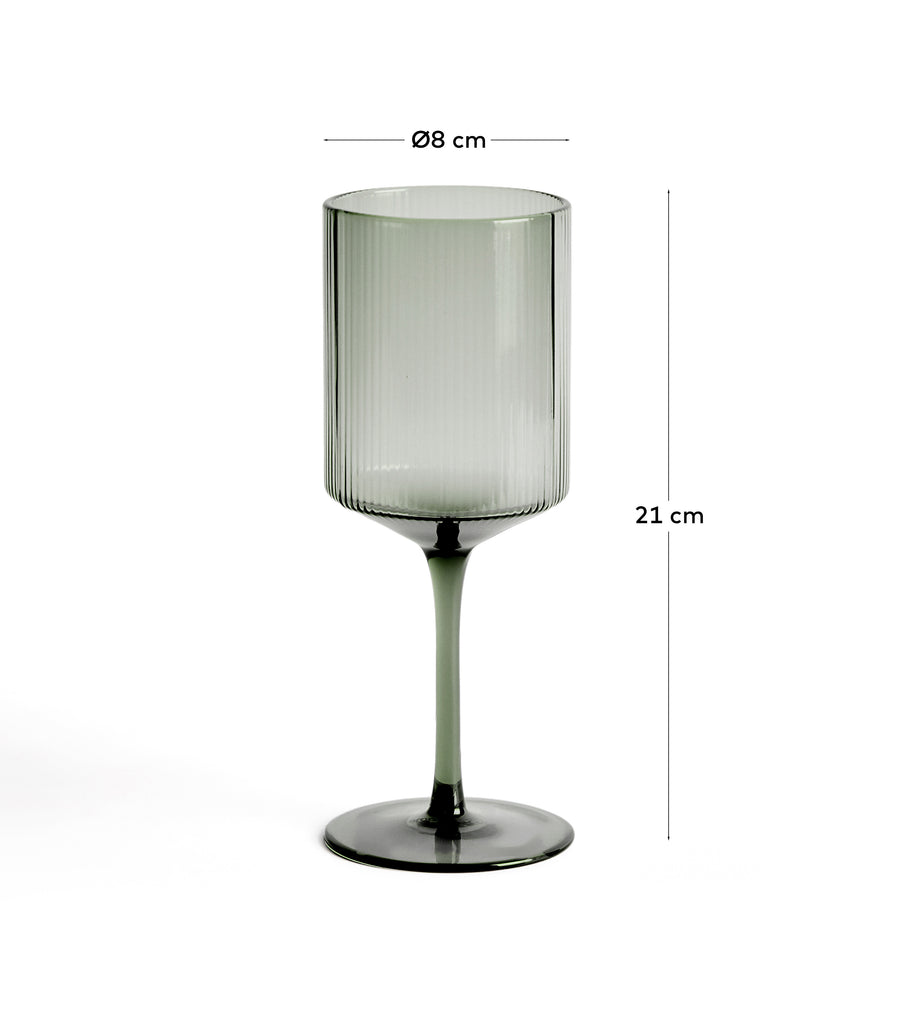 Copa de vi Eluria de vidre verd 39,5 cl