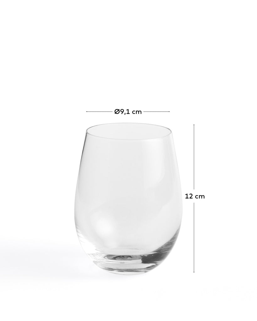 Vaso Orbida de vidrio transparente 45 cl