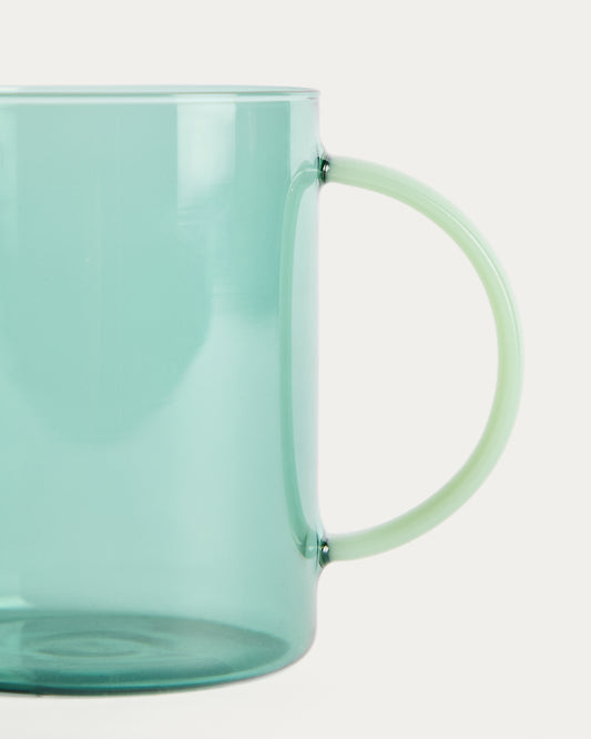 Taza Micla de vidrio verde