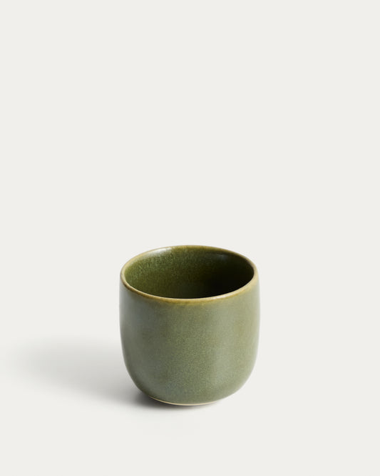 Taza Uilo de cerámica verde