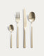 Set Dilora de 16 cubiertos de acero inoxidable con acabado dorado mate