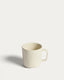 Taza Daner de cerámica color crudo