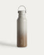 Bouteille isotherme Aika beige et marron 600 ml